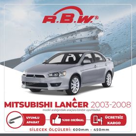 RBW Mitsubishi Lancer 2003-2008 Ön Muz Silecek Takımı