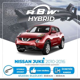 RBW Nissan Juke 2010-2016 Ön Hybrid Silecek Takımı