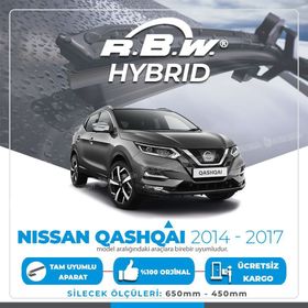 RBW Nissan Qashqai 2014-2017 Ön Hybrid Silecek Takımı