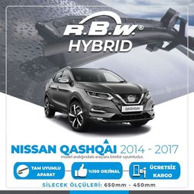 RBW Nissan Qashqai 2014-2017 Ön Hybrid Silecek Takımı