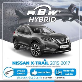 RBW Nissan X-Trail Ön 2015-2021 Hibrit Silecek Takımı
