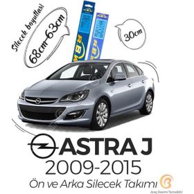 RBW Opel Astra J 2009-2015 Uyumlu Ön ve Arka Silecek Seti