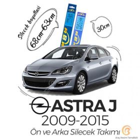 RBW Opel Astra J 2009-2015 Uyumlu Ön ve Arka Silecek Seti