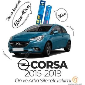 RBW Opel Corsa E 2014-2019 Uyumlu Ön ve Arka Silecek Seti