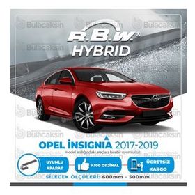 RBW Opel İnsignia Ön 2017-2019 Hibrit Silecek Takımı