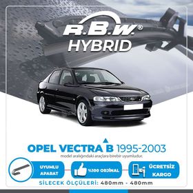 RBW Opel Vectra B 1995-2003 Ön Hybrid Silecek Takımı