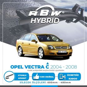 RBW Opel Vectra C 2004-2008 Ön Hybrid Silecek Takımı
