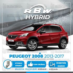 RBW Peugeot 2008 2013-2017 Ön Hybrid Silecek Takımı