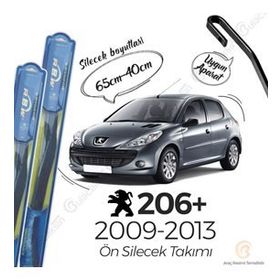 RBW Peugeot 206+ Ön 2009-2013 Hibrit Silecek Takımı