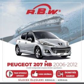 RBW Peugeot 207 2006-2012 Ön Muz Silecek Takımı
