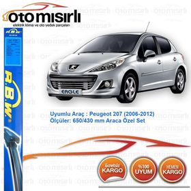 RBW Peugeot 207 2006-2012 Ön Muz Silecek Takımı