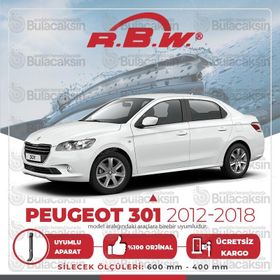 RBW Peugeot 301 2012-2018 Ön Muz Silecek Takımı