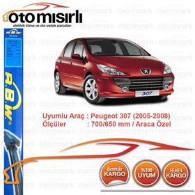 RBW Peugeot 307 CC 2005-2008 Ön Muz Silecek Takımı