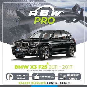 RBW PRO BMW X3 F25 2011-2017 Ön Muz Silecek Takımı