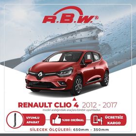 RBW Renault Clio 4 2012-2017 Ön Muz Silecek Takımı