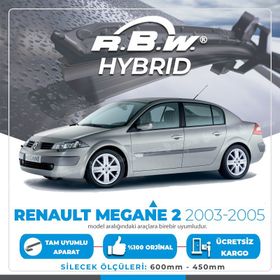 RBW Renault Megane 2 2003-2005 Ön Hybrid Silecek Takımı