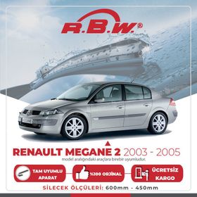 RBW Renault Megane 2 2003-2005 Ön Muz Silecek Takımı