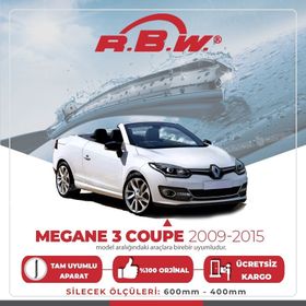 RBW Renault Megane 3 2009-2015 Ön Muz Silecek Takımı
