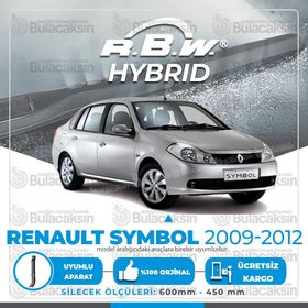 RBW Renault Symbol 2009-2012 Ön Hybrid Silecek Takımı