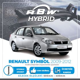 RBW Renault Symbol 2009-2012 Ön Hybrid Silecek Takımı