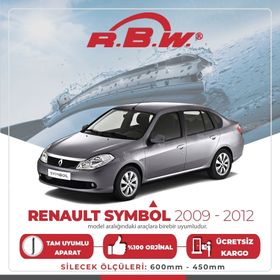 RBW Renault Symbol 2009-2012 Ön Muz Silecek Takımı