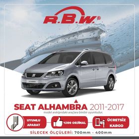 RBW Seat Alhambra 2011-2017 Muz Silecek Takımı