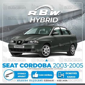 RBW Seat Cordoba 2003-2005 Ön Hybrid Silecek Takımı