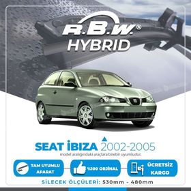 RBW Seat İbiza 2002-2005 Ön Hybrid Silecek Takımı