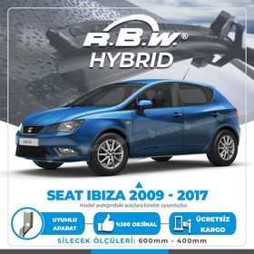 RBW Seat Ibiza 2009-2016 Ön Hybrid Silecek Takımı