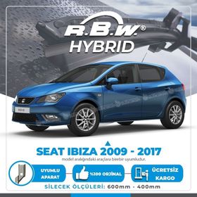 RBW Seat Ibiza 2009-2016 Ön Hybrid Silecek Takımı