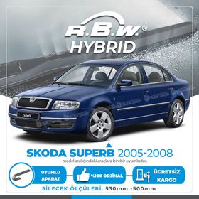 RBW Skoda Superb 2005-2008 Ön Hybrid Silecek Takımı