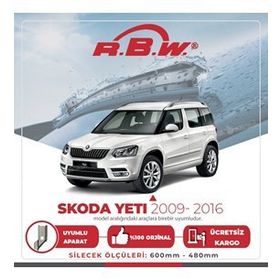 RBW Skoda Yeti 2009-2017 Muz Silecek Takımı