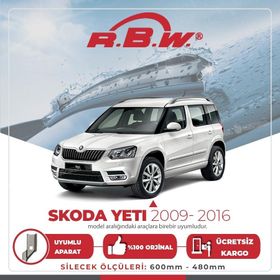 RBW Skoda Yeti 2009-2017 Muz Silecek Takımı