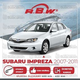 RBW Subaru Impreza 2007-2011 Muz Silecek Takımı