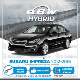RBW Subaru İmpreza 2012-2016 Ön Hybrid Silecek Takımı