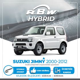 RBW Suzuki Jimny 2000-2012 Ön Hybrid Silecek Takımı