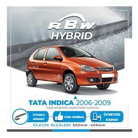 RBW Tata İndica 2006-2009 Ön Hybrid Silecek Takımı