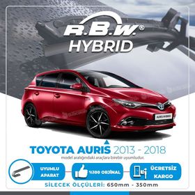 RBW Toyota Auris 2013-2018 Ön Hybrid Silecek Takımı