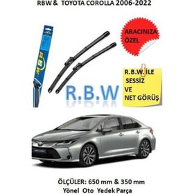 RBW Toyota Corolla 2006-2022 Hybrid Tip Kancalı Araca Özel Silecek Seti