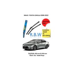 RBW Toyota Corolla 2006-2022 Hybrid Tip Kancalı Araca Özel Silecek Seti