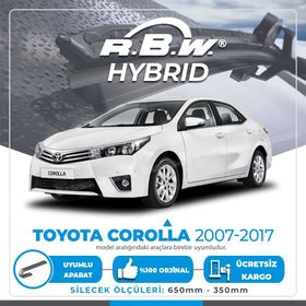 RBW Toyota Corolla 2007-2017 Ön Hybrid Silecek Takımı