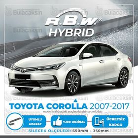 RBW Toyota Corolla 2007-2017 Ön Hybrid Silecek Takımı