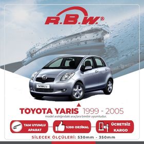 RBW Toyota Yaris 1999-2005 Ön Muz Silecek Takımı