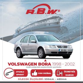 RBW Volkswagen Bora 1998-2002 Ön Muz Silecek Takımı
