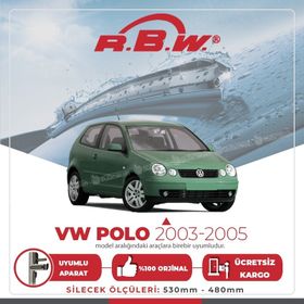 RBW Volkswagen Polo 2003-2005 Ön Muz Silecek Takımı