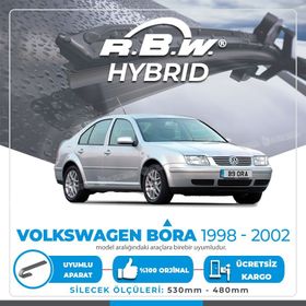 RBW VW Bora 1998-2002 Ön Hybrid Silecek Takımı