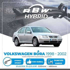 RBW VW Bora 1998-2002 Ön Hybrid Silecek Takımı