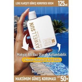 RC Cosmetic Spf50+ 125 ml Axwell Sun Care Cream Güneş Koruyucu Krem