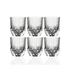 RCR Adagio Yüksek Kalite Cam 6'lı 350 ml Su Bardağı Seti