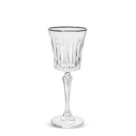 RCR Timeless 6'lı 230 ml Platin Rimli Kadeh Seti